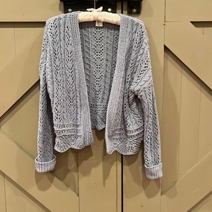 Jessica Simpson cropped open cardigan